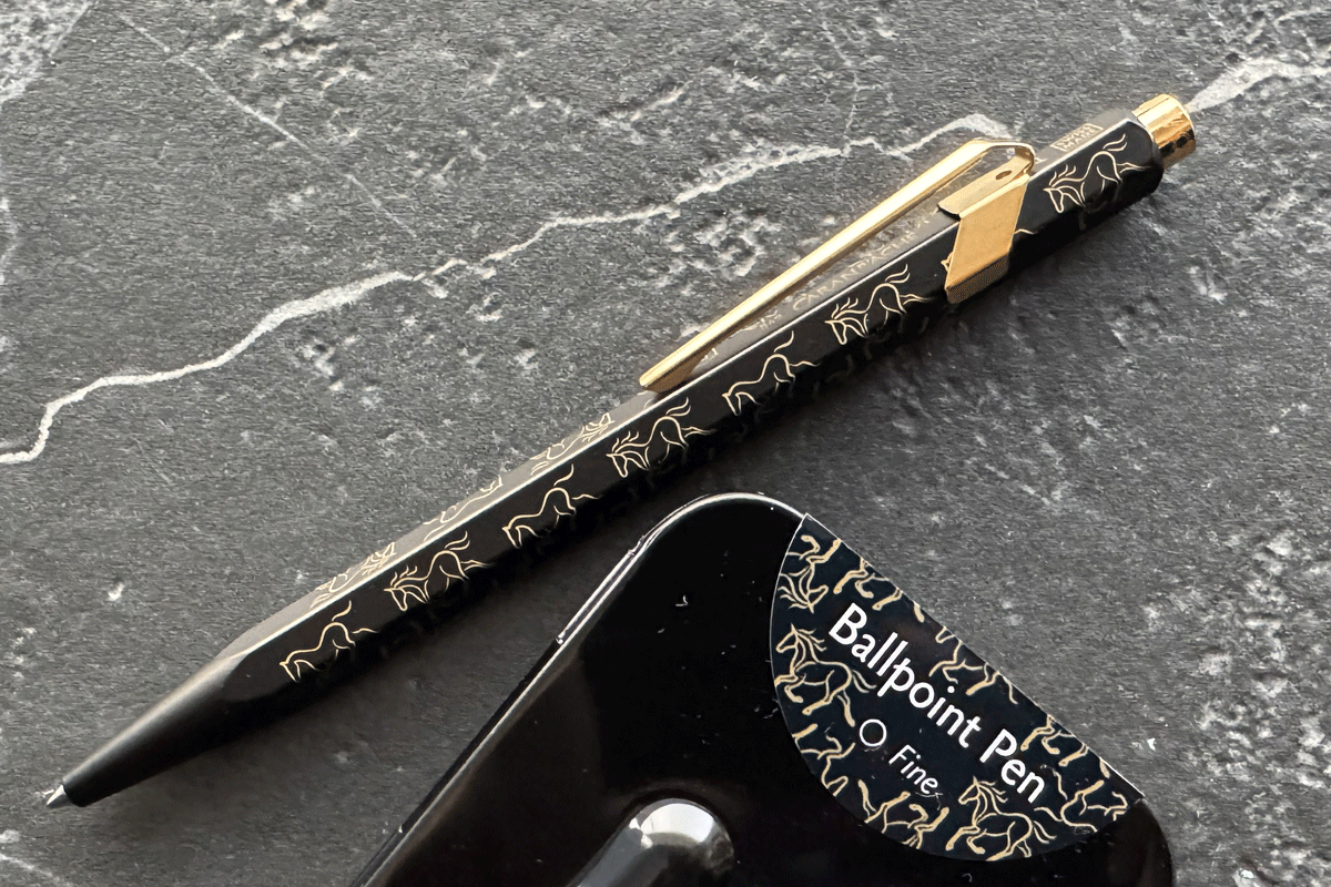 Caran D'Ache 849 Black Horse Ballpoint Pen