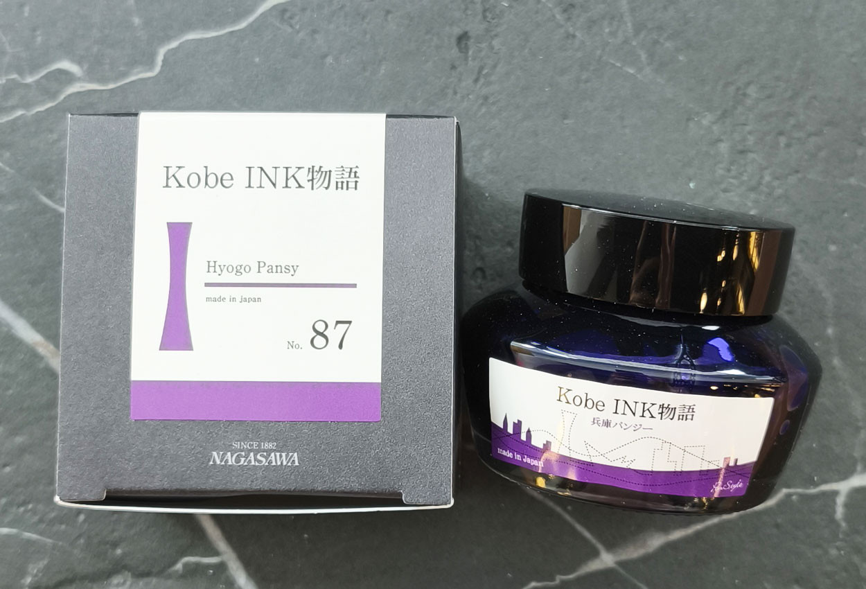 Kobe Ink Monogatari No.87 Hyogo Panse Purple 50ml Fountain Pen Ink