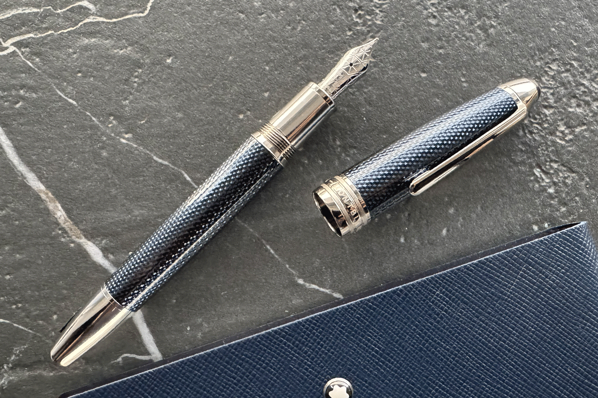 Montblanc Meisterstück Solitaire LeGrand Blue Hour Fountain Pen Medium Nib