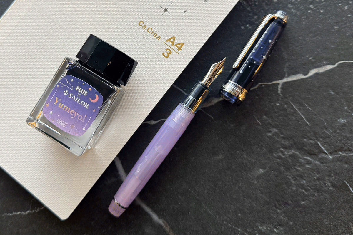 Sailor Pro Gear Slim Yumeyoi Fountain Pen & Ink Set MF Nib