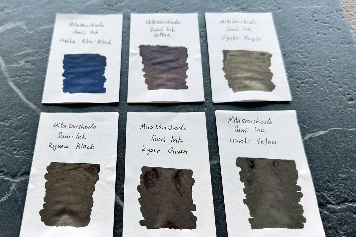 Mita Sanshodo Sumi Ink Collection Hakka Blue
