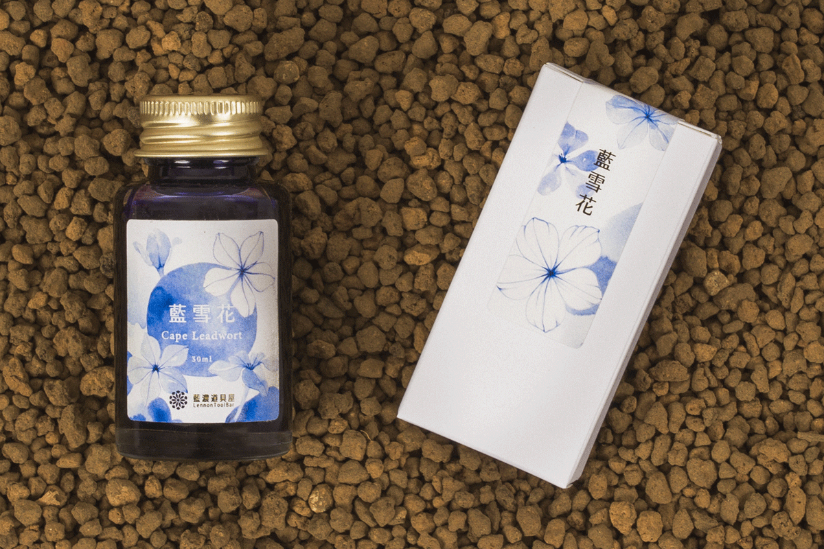 Lennon Tool Bar Cape Leadwort Blue 30ml Fountain Pen Ink