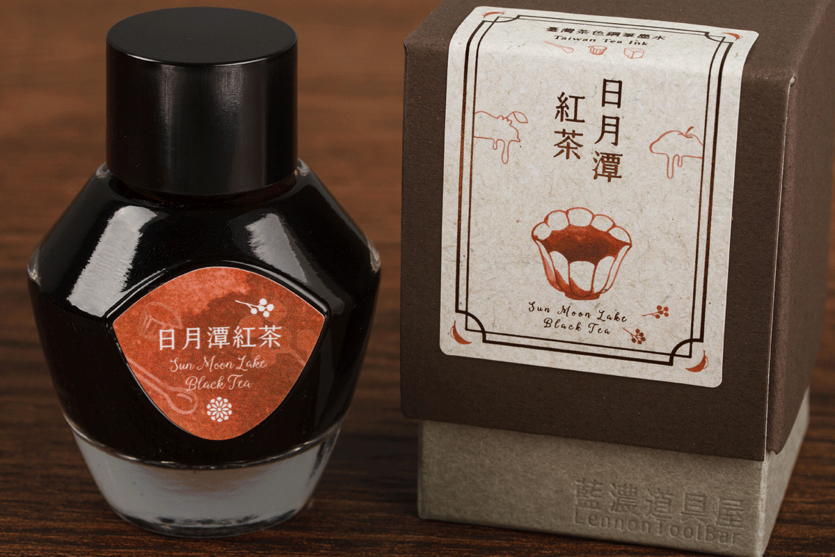 Lennon Tool Bar Sun Moon Lake Ruby Black Tea 30ml Fountain Pen Ink