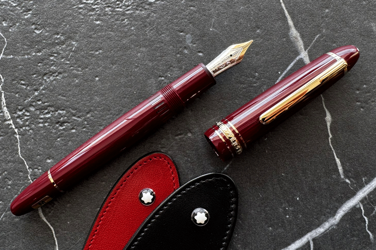 Meisterstück Burgundy Red LeGrand Fountain Pen Medium Nib