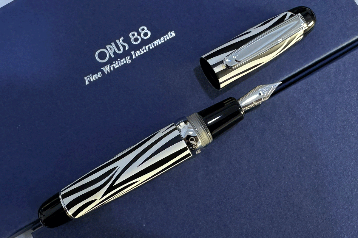 Opus 88 Wild Animal Savanah Zebra Mini Fountain Pen