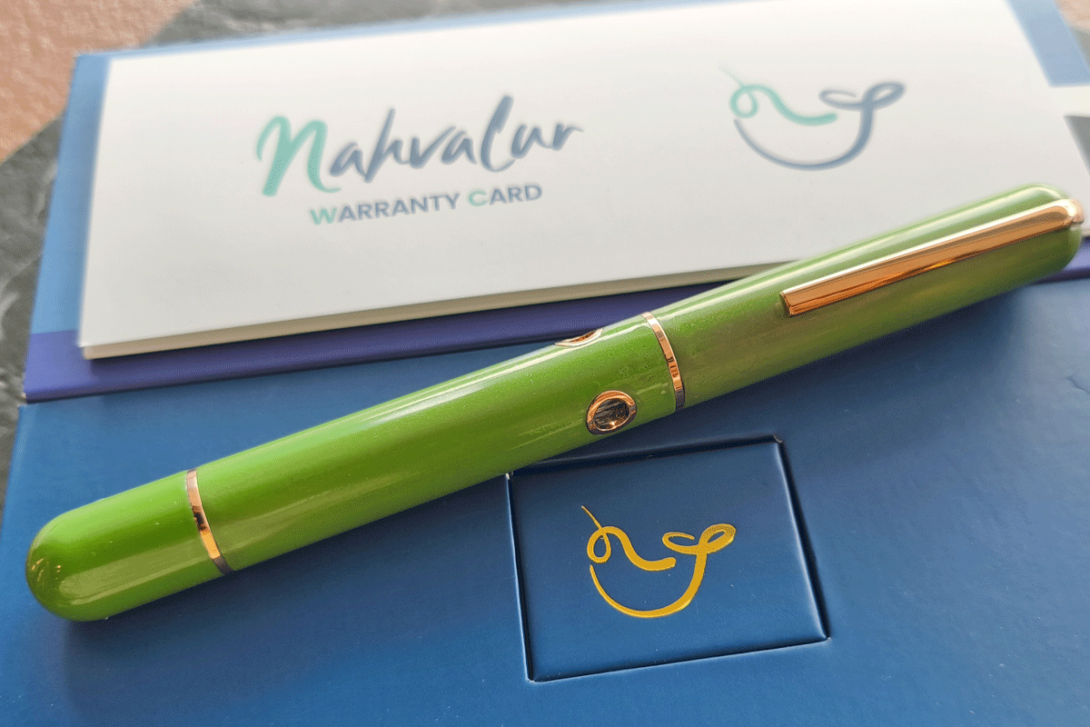Nahvalur 365 Anniversary Roiro Fountain Pen Jade with Medium Nib