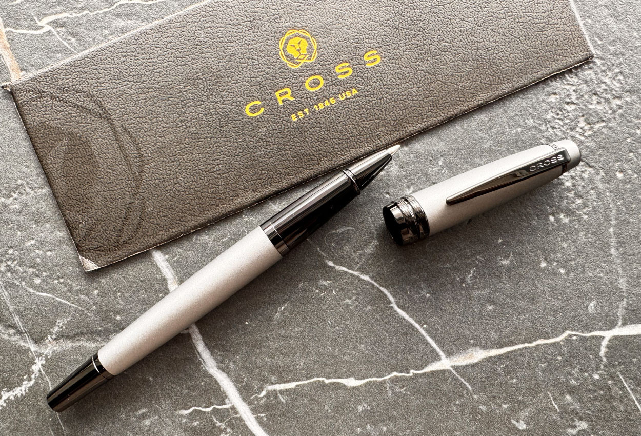Cross Bailey Matte BT Rollerball Pen (Black / Grey)