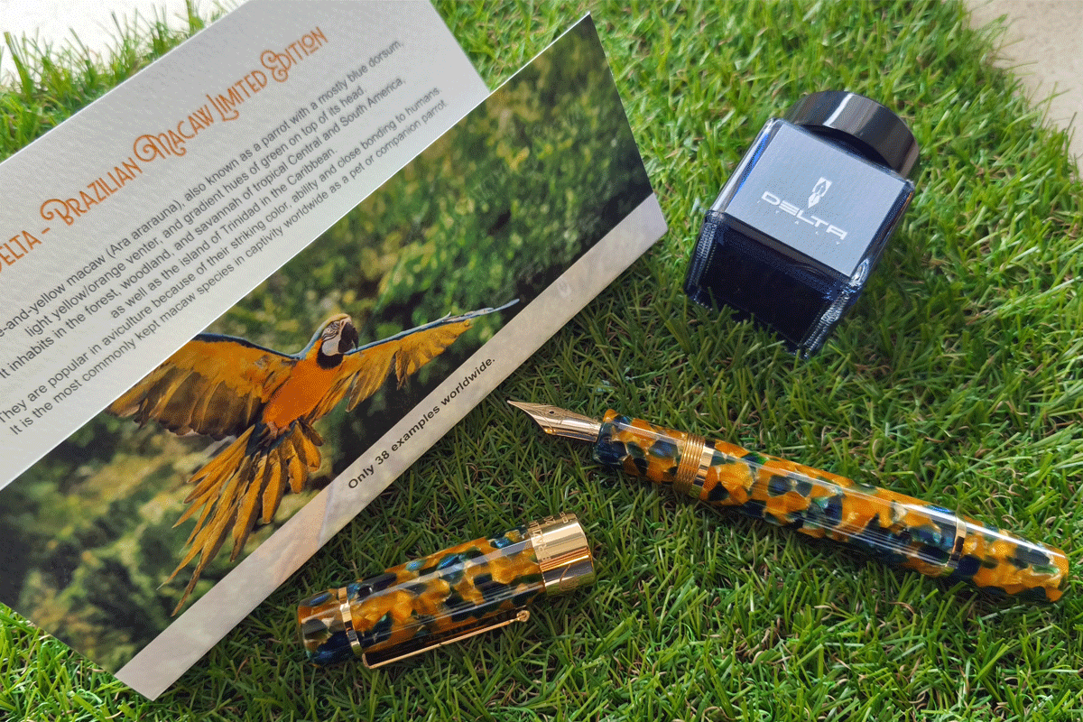Delta Brazilian Macaw Fountain Pen L.E with Medium Nib