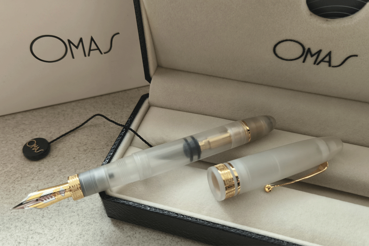 Omas Ogiva Demonstrator with Gold Trim