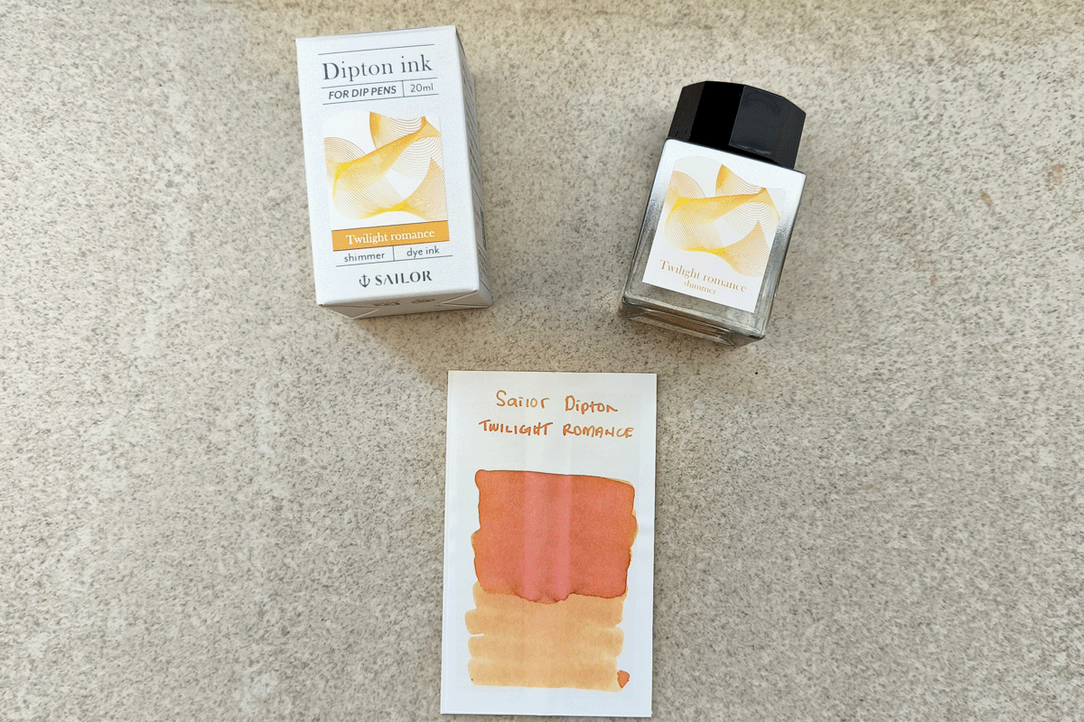 Sailor Dipton for Dip Pens Pen 20ml Sheen Bottle Ink Twilight Romance