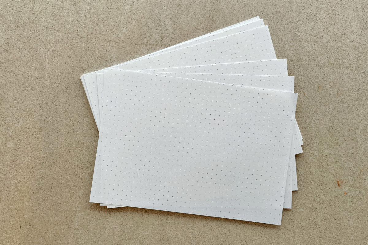 Livenotes  A5 Planner Refill w/ 68gsm Tomoe River Paper Dot Grid (No Ring) By PenGallery