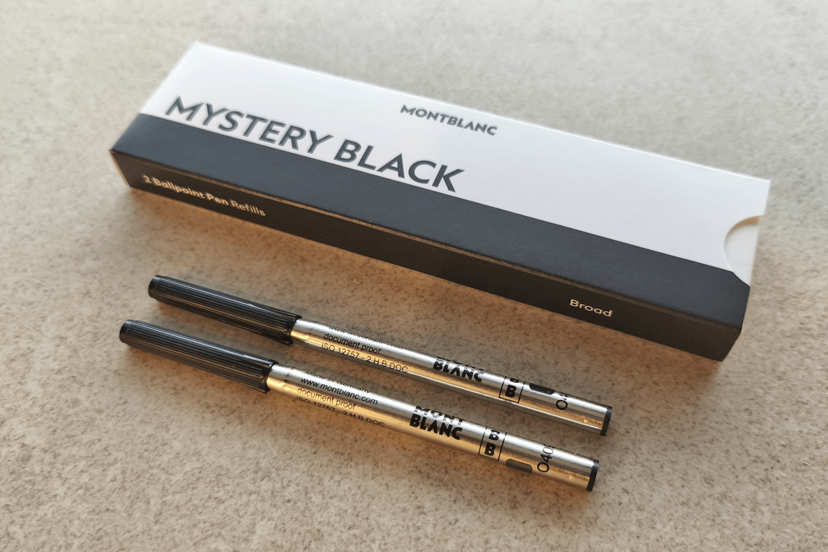 Montblanc Ballpoint Pen Refill Mystery Black Broad