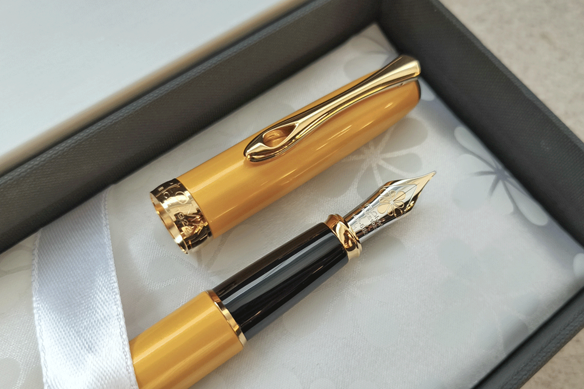 Diplomat Excellence A2 Yellow 14CT Gold Nib Fountain Pen