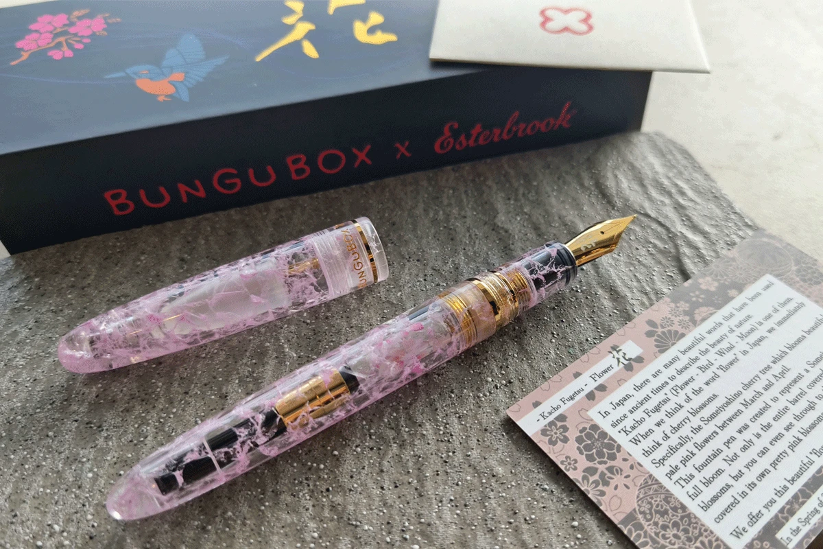 BUNGUBOX x Esterbrook Cherry Blossom Fountain Pen Sakura Kachofugetsu Flower