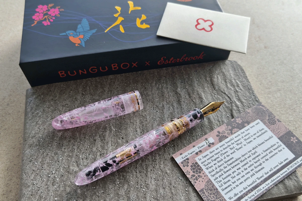 BUNGUBOX x Esterbrook Cherry Blossom Fountain Pen Sakura Kachofugetsu Flower