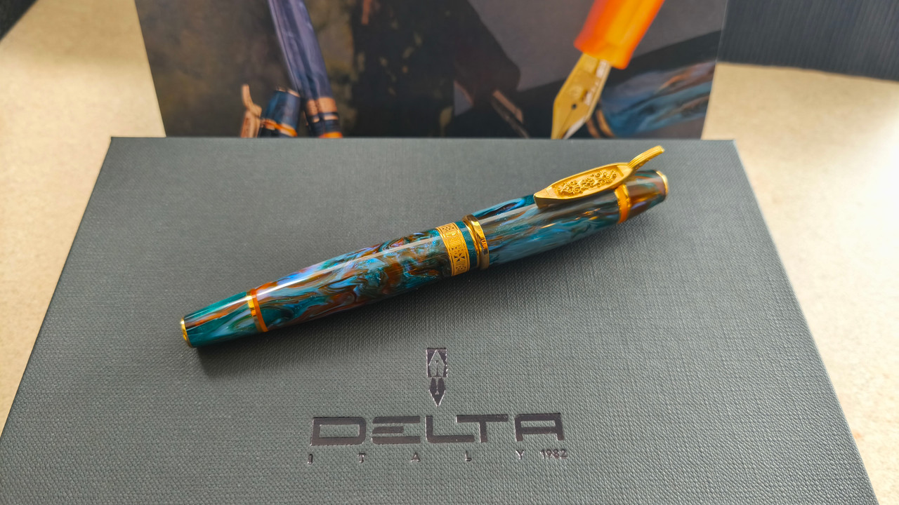Delta Indigenous People Bajau LE Gold Trim Fountain pen with Medium Nib