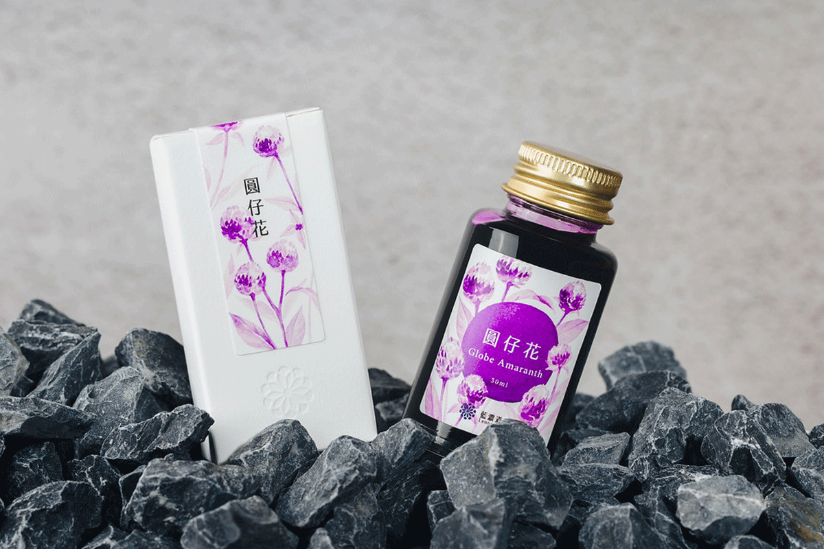 Lennon Tool Bar Globe Amaranth 30ml Fountain Pen Ink
