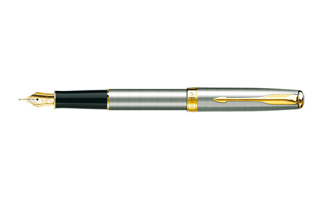 Parker Sonnet Stainless Steel GT Fountain Pen