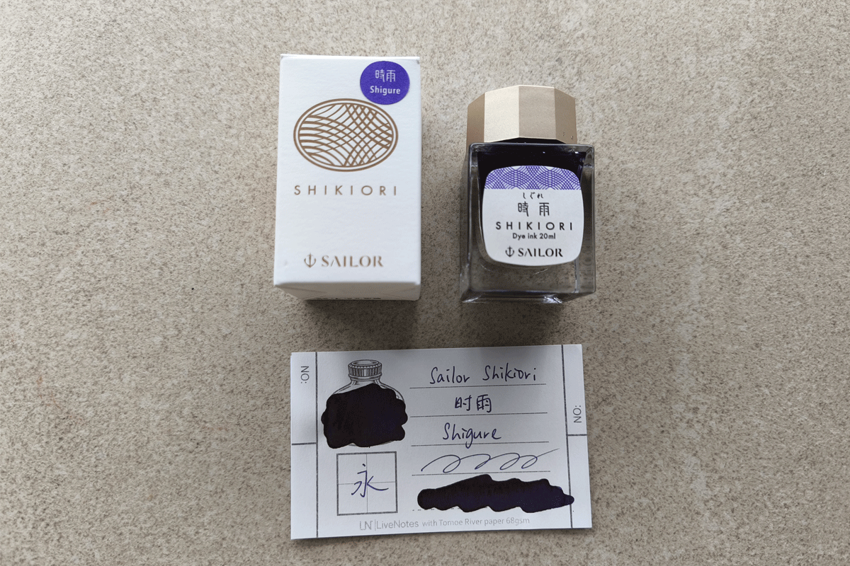 Sailor Shikiori Shigure 20ml Bottle Ink for Fountain Pen