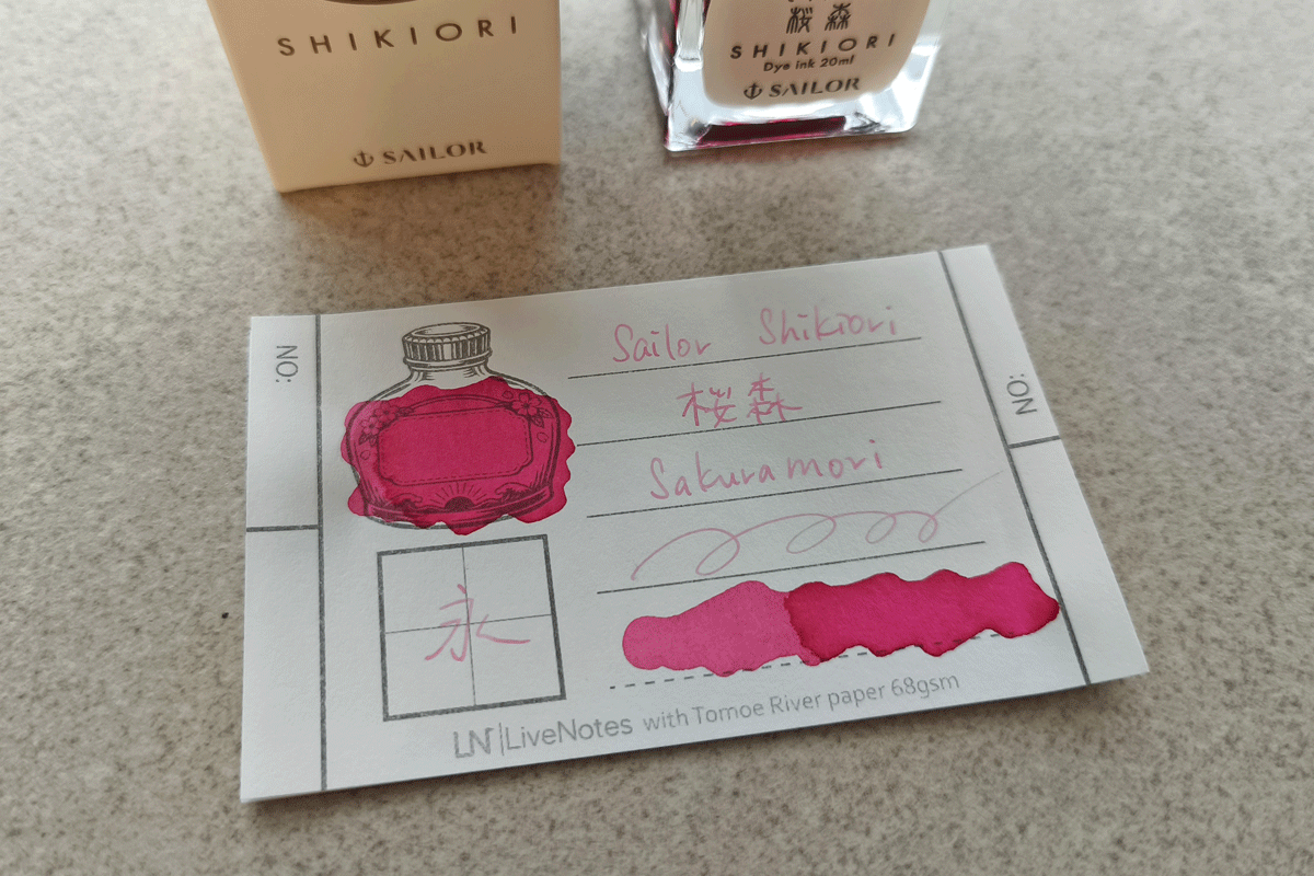 Sailor Shikiori Sakura Mori 20ml Bottle Ink for Fountain Pen