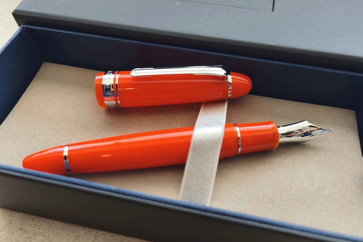Sailor KOP Orange Mandarin RT 21K Medium nib King of Pen