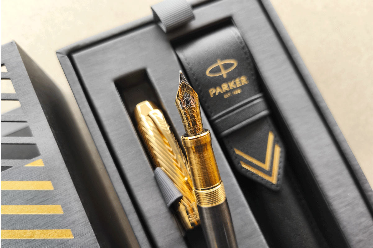 Parker Duofold Pioneers Arrow GT Fountain Pen Medium GB