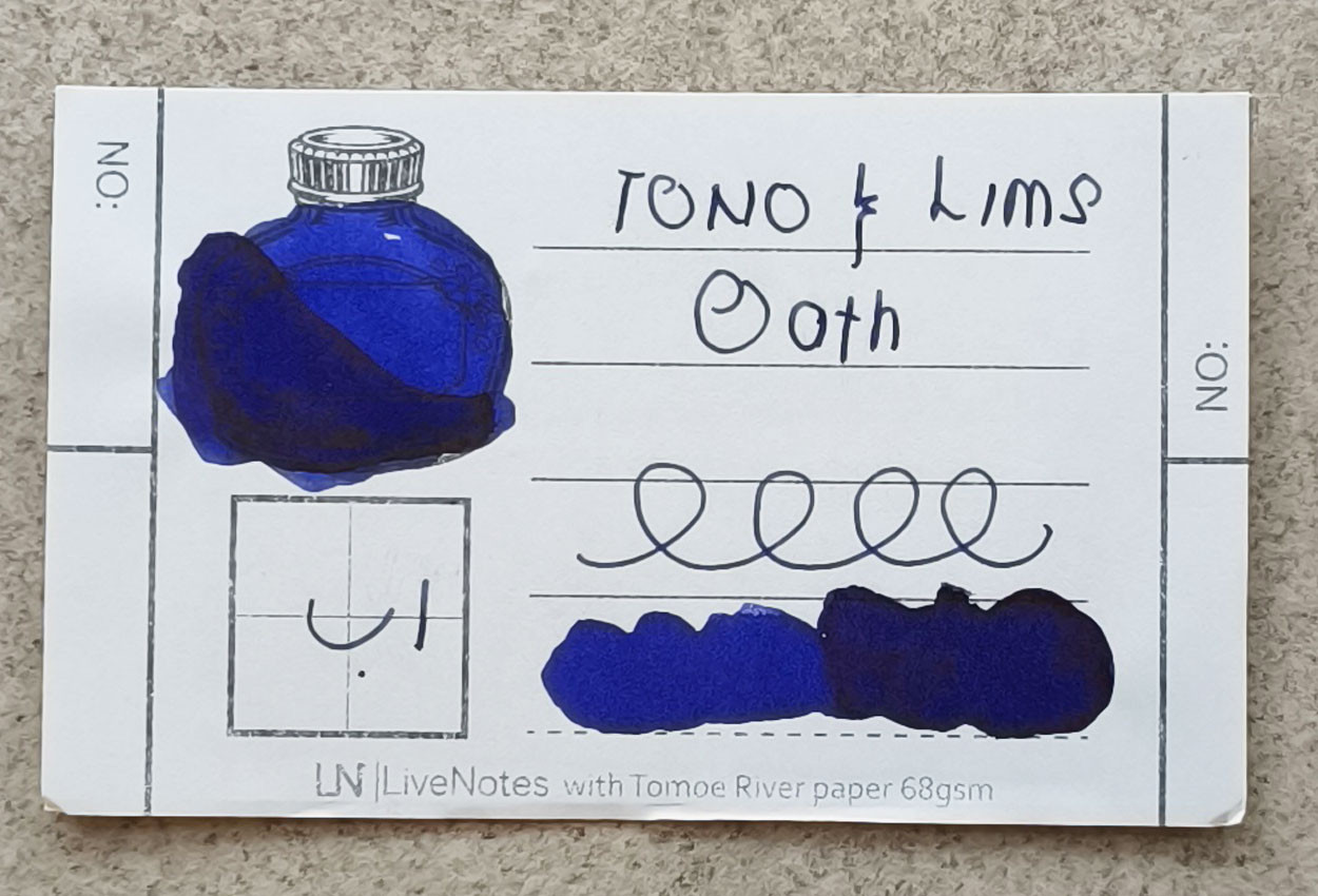 Tono&Lims Oath Legend 30ml Fountain Pen Ink