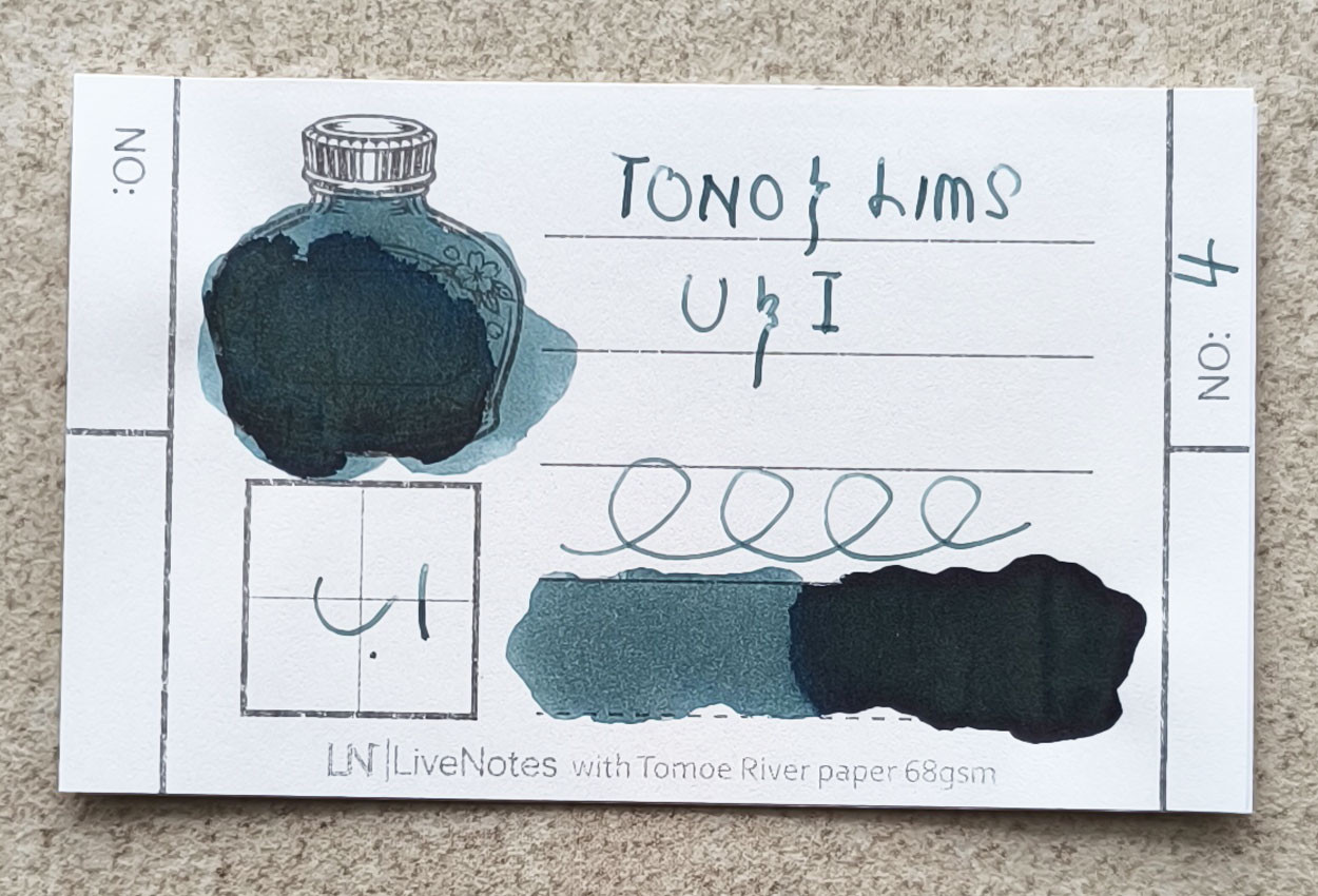 Tono&Lim Standard - U & I 30ml Fountain Pen Ink