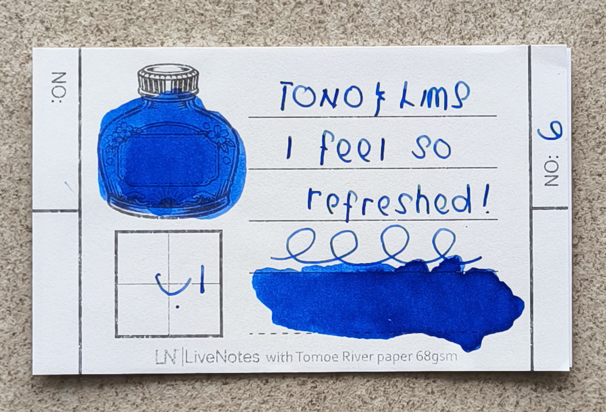 Tono&Lim Standard - I feel so refreshed 30ml Fountain Pen Ink