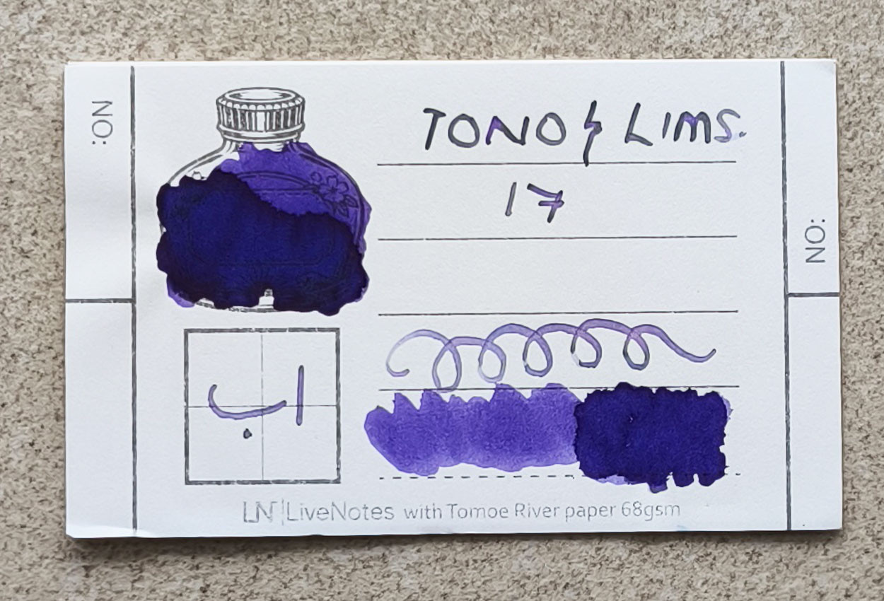 Tono&Lim Standard - Poor Choice of Words 30ml Fountain Pen Ink