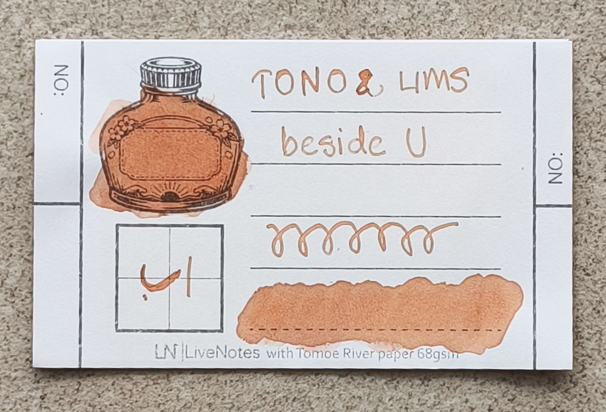 Tono&Lims beside U Baby Color Line 30ml Fountain Pen Ink