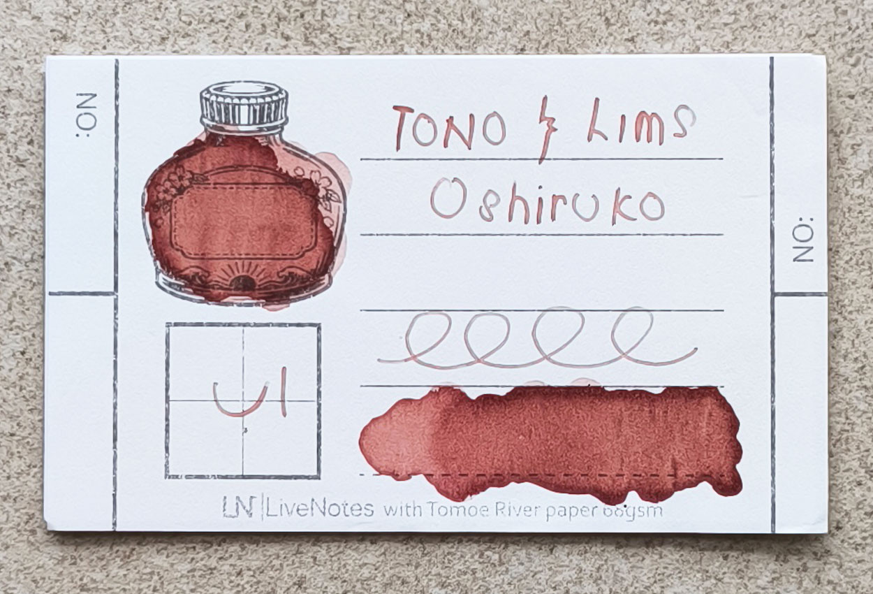 Tono&Lims Oshiruko Baby Color Line 30ml Fountain Pen Ink