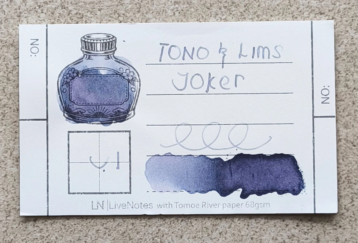 Tono&Lims Joker Baby Color Line 30ml Fountain Pen Ink