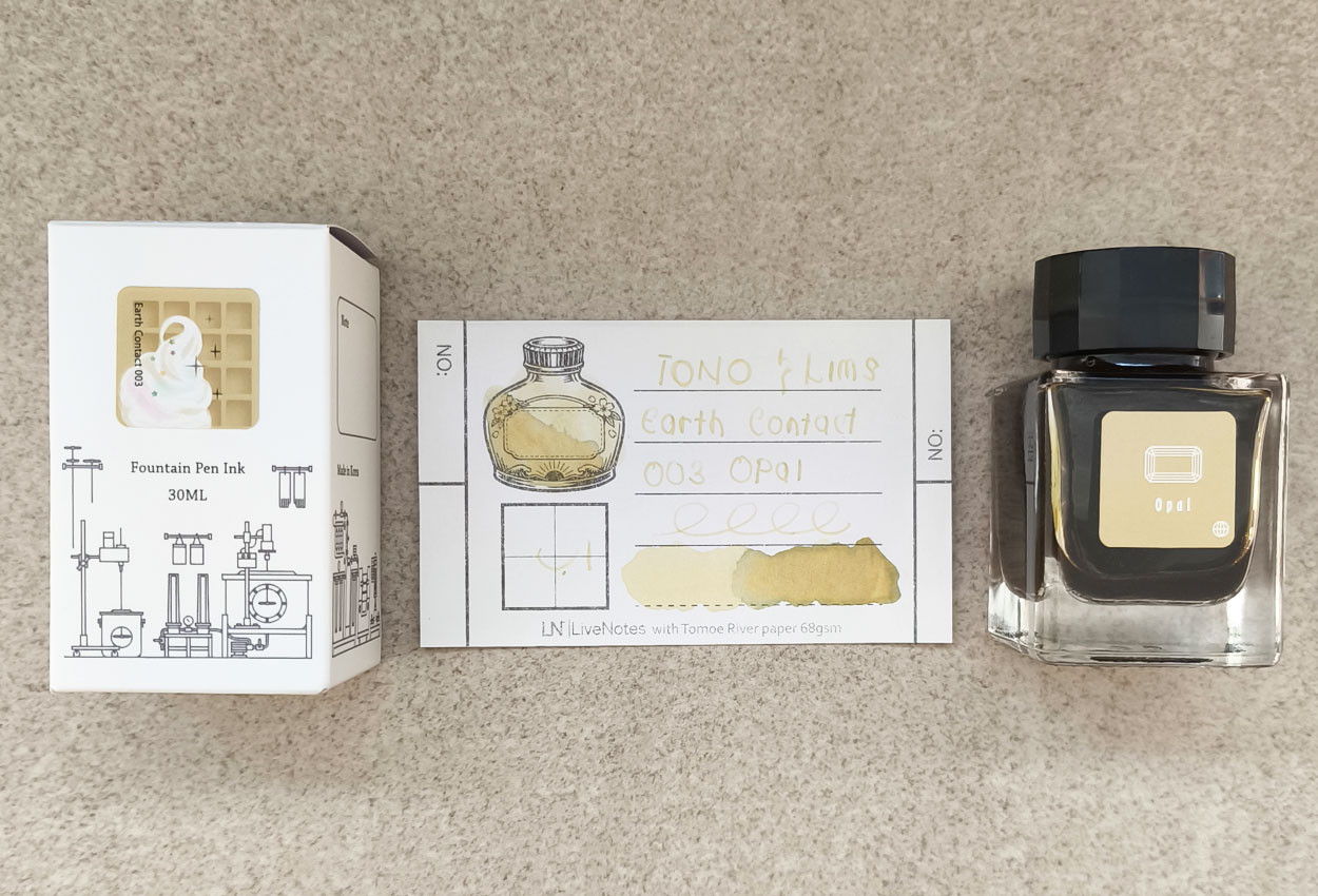 Tono&Lims Opal Earth Contact Line 30ml Shimmer Fountain Pen Ink