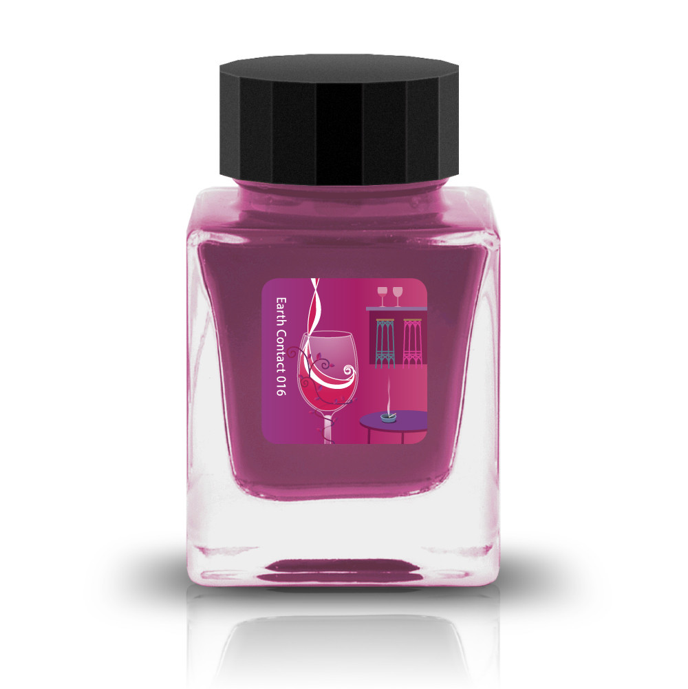 Tono&Lims Rhodolite Garnet Earth Contact Line 30ml Shimmer Fountain Pen Ink