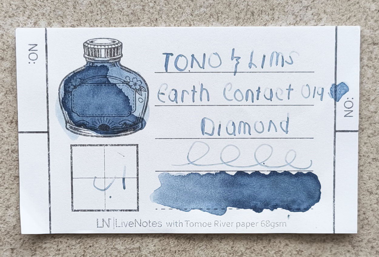 Tono&Lims Diamond Earth Contact Line 30ml Shimmer Fountain Pen Ink