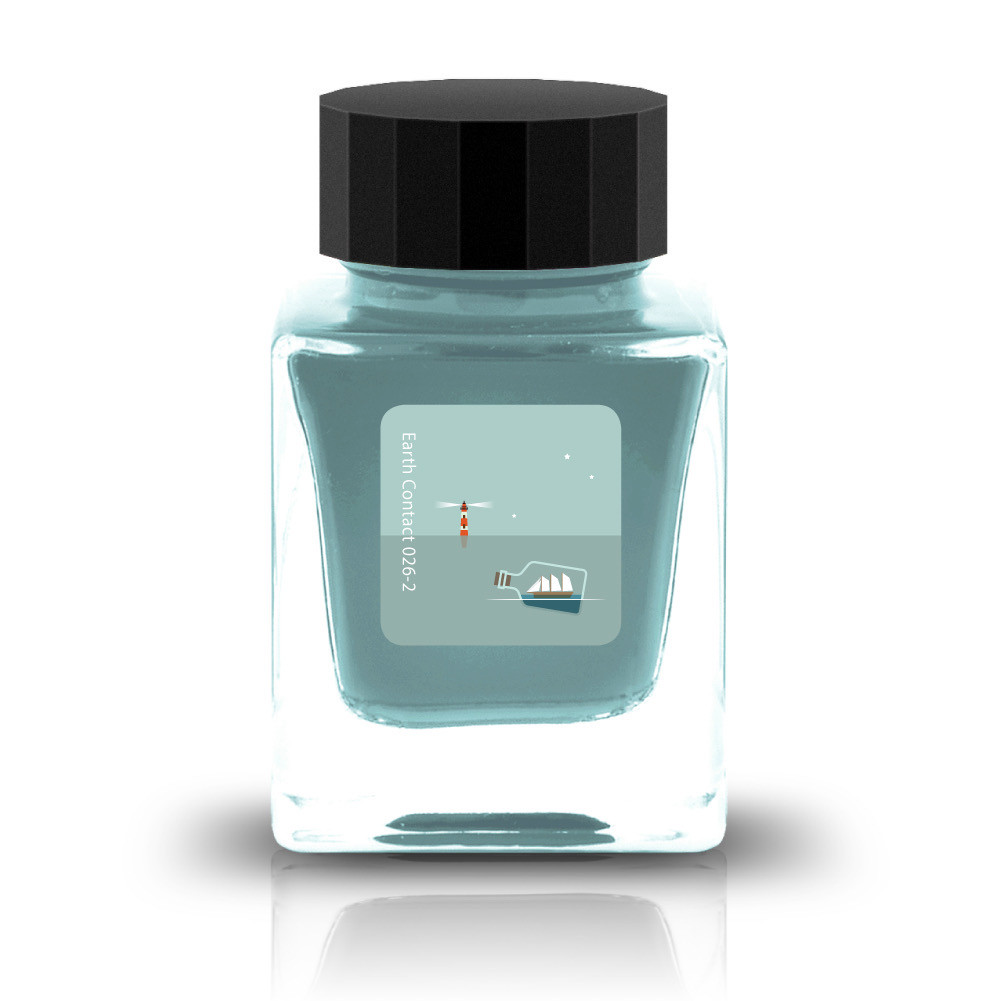 Tono&Lims Fluorite Marine Earth Contact Line 30ml Shimmer Fountain Pen Ink