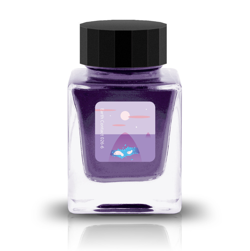 Tono&Lims Fluorite Crystal Earth Contact Line 30ml Shimmer Fountain Pen Ink