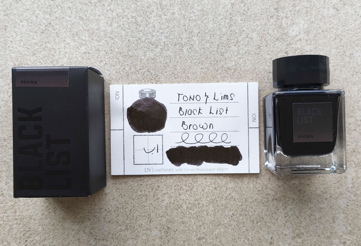Tono&Lims Brown Black List 30ml Fountain Pen Ink