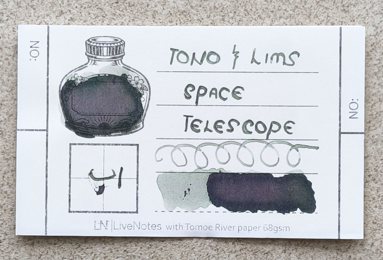 Tono&Lims Space Telescope - DEEEP SPACE 30ml Fountain Pen Ink