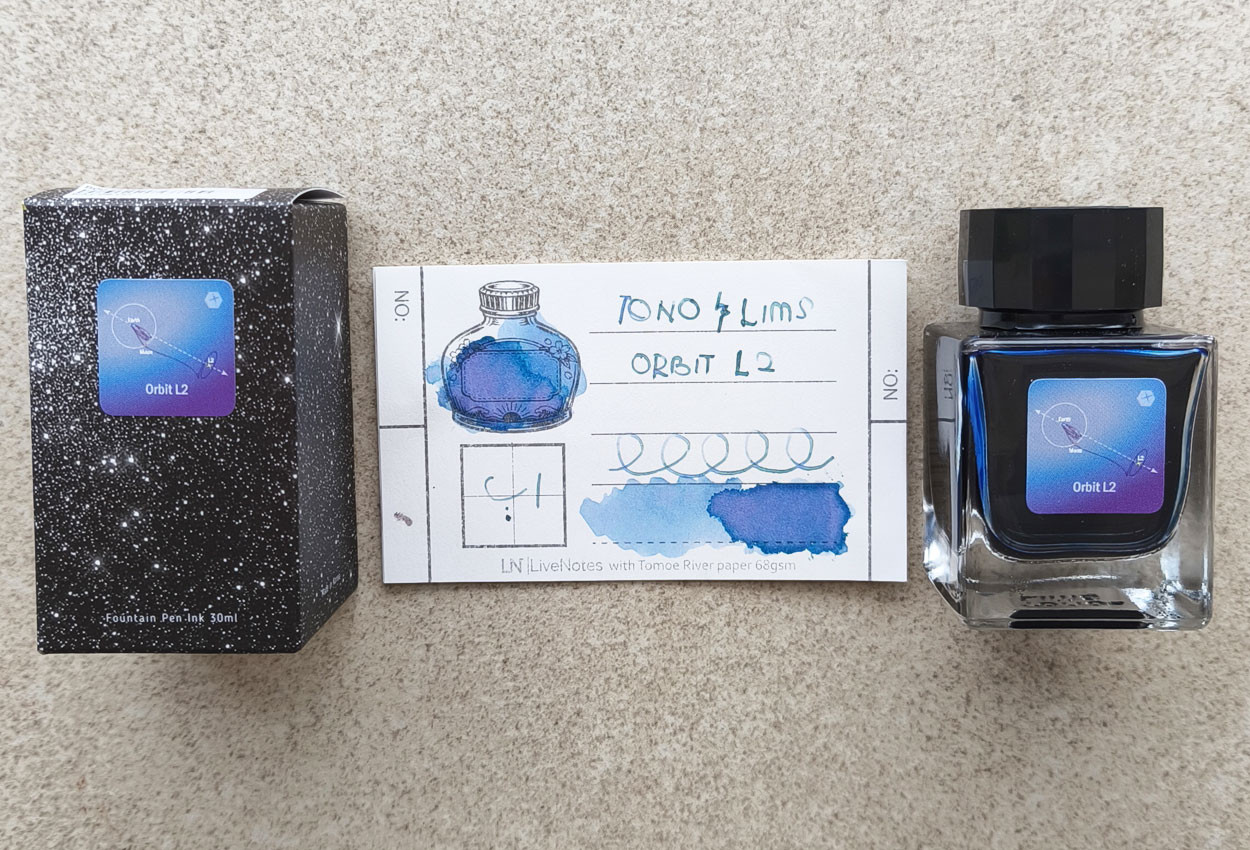 Tono&Lims Orbit L2 - DEEEP SPACE 30ml Fountain Pen Ink