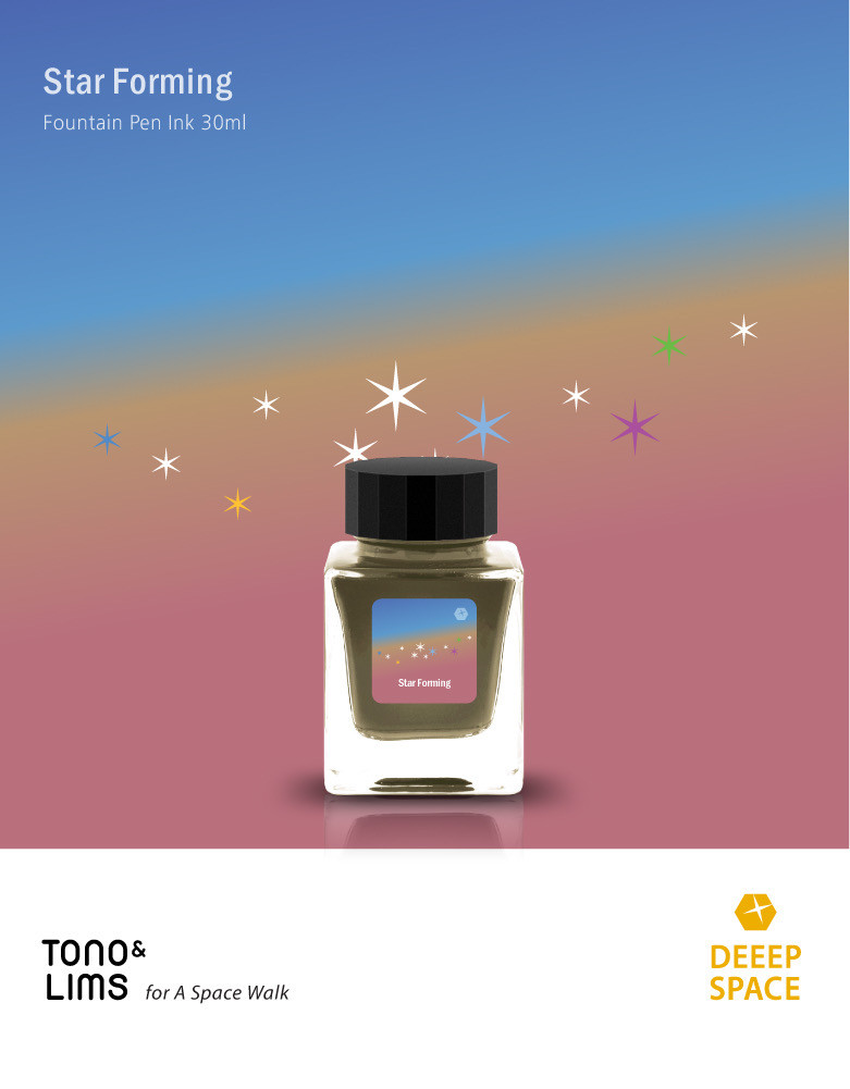 Tono&Lims Star Forming- DEEEP SPACE 30ml Fountain Pen Ink