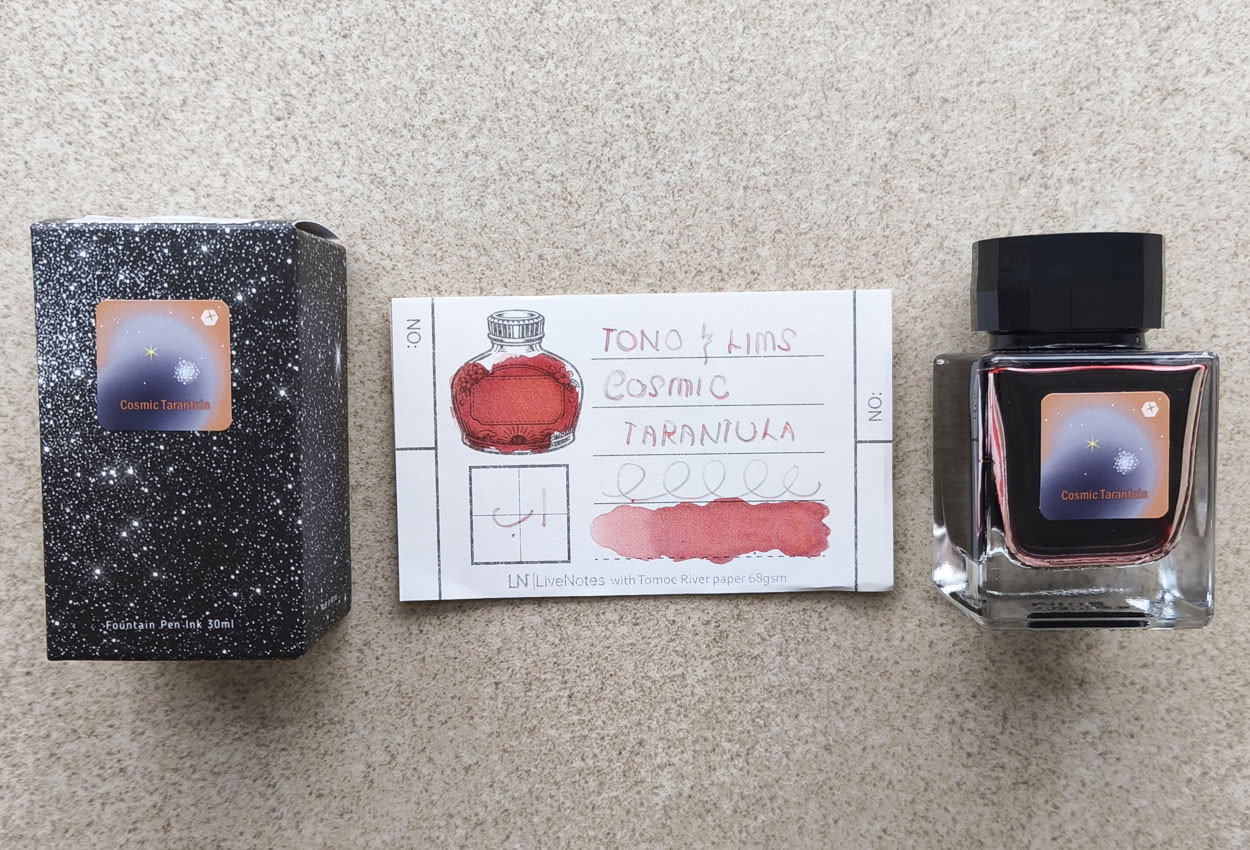 Tono&Lims Cosmic Tarantula- DEEEP SPACE 30ml Fountain Pen Ink