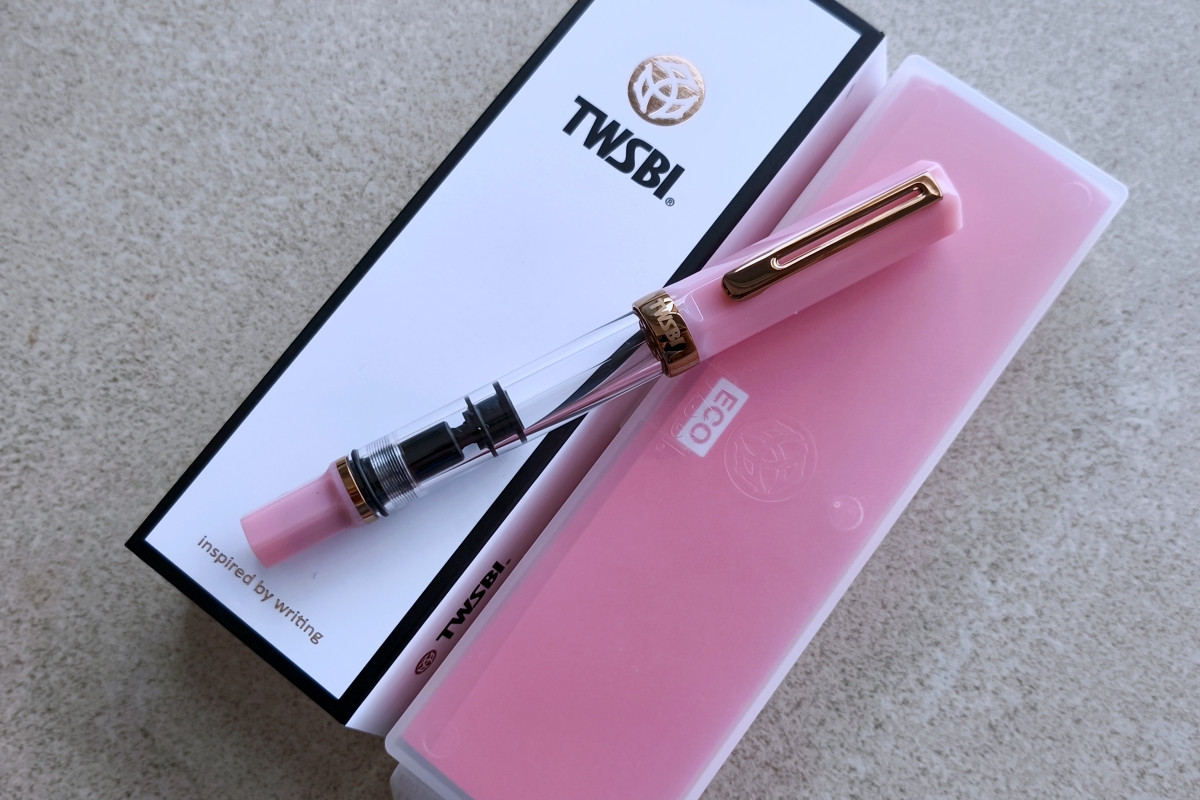 TWSBI Eco Pink Lemonade with Bronze Fountain Pen
