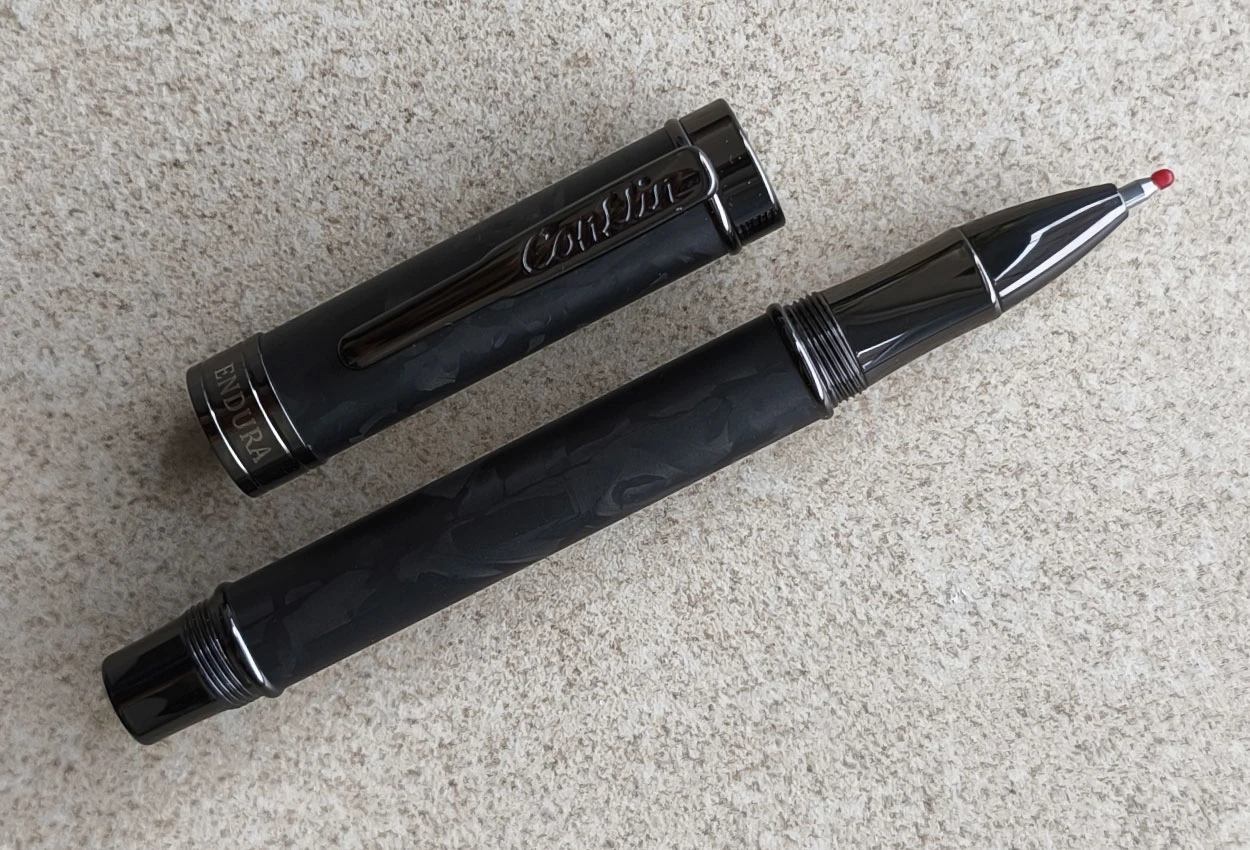 Conklin Endura Forged Carbon Fiber Gunmetal Rollerball Pen