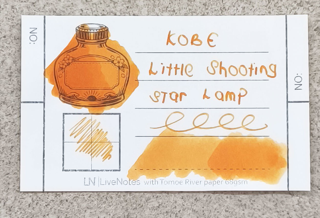 Nagasawa Kobe Ink Little Shooting Star Lamp Monogatari 50ml Special Color