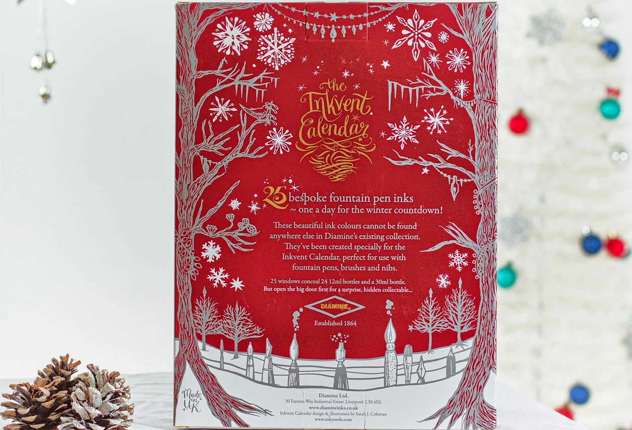 Diamine 2026 Inkvent Calendar Burgundy Edition