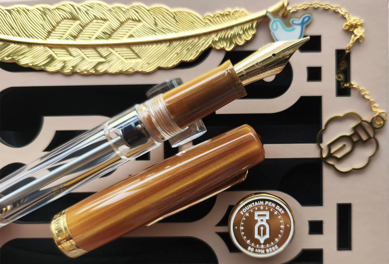 Nahvalur Original Plus  Amber GT Fountain Pen Day 2026