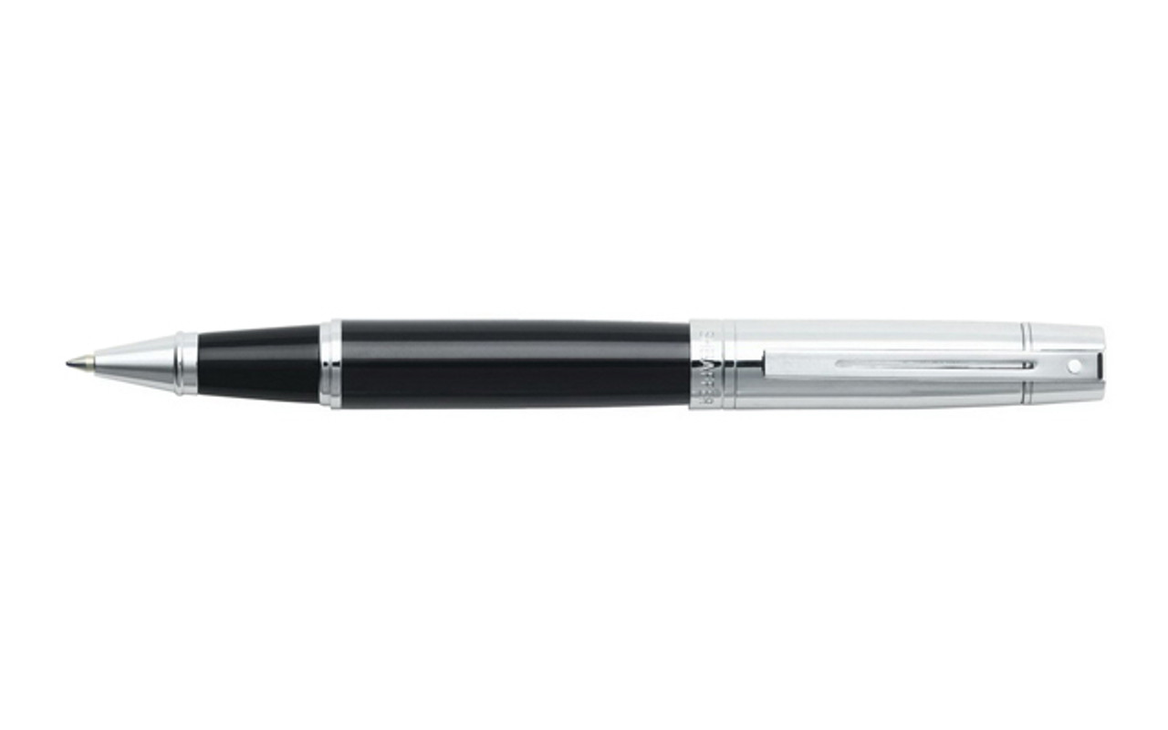 Sheaffer 300 Chrome Glossy Black Rollerball Pen