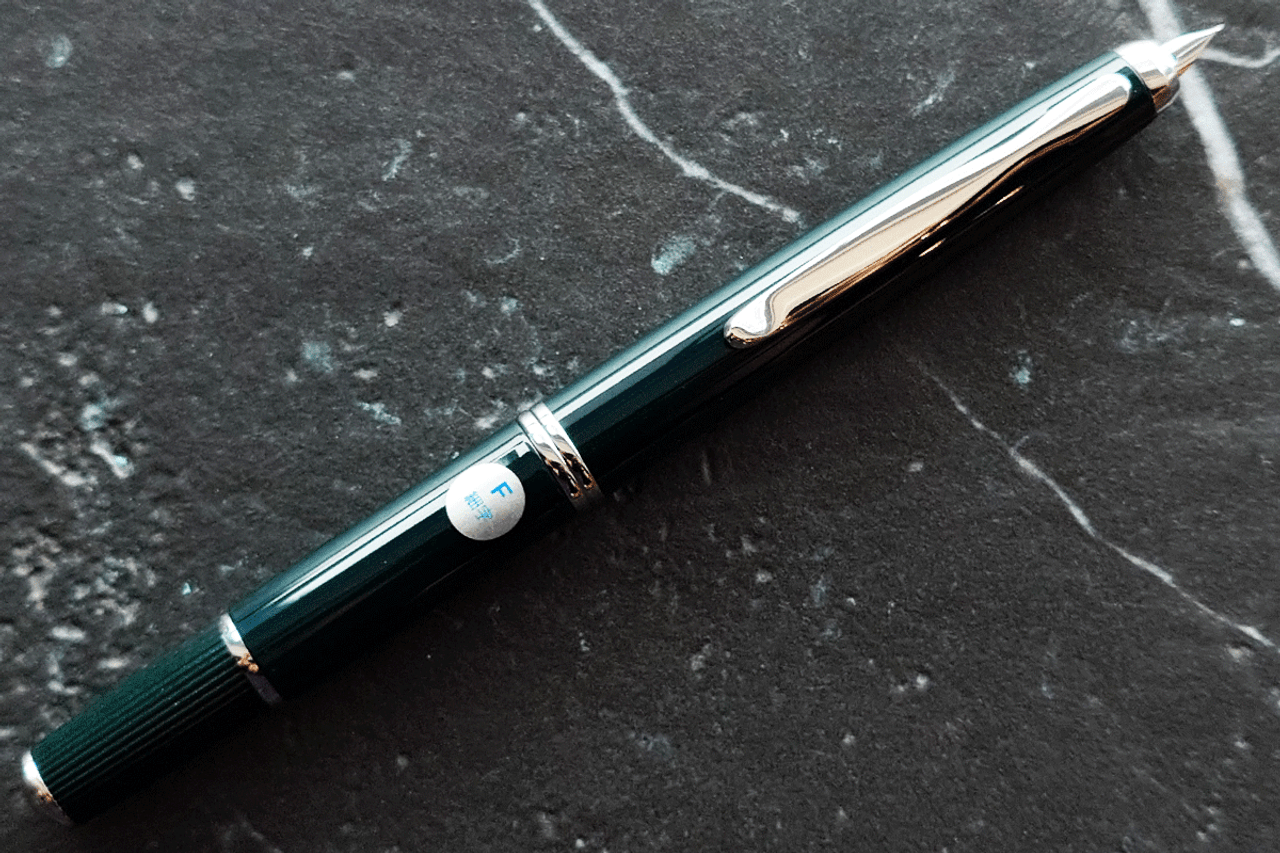 Pilot Fermo Capless Green Fountain Pen with 18K Nib